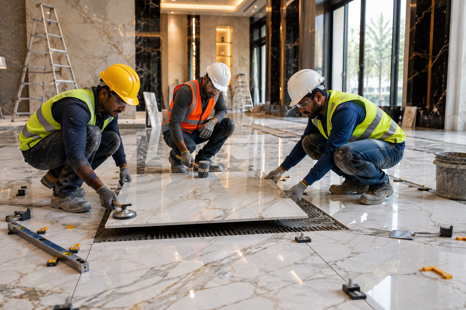 Marbel installation